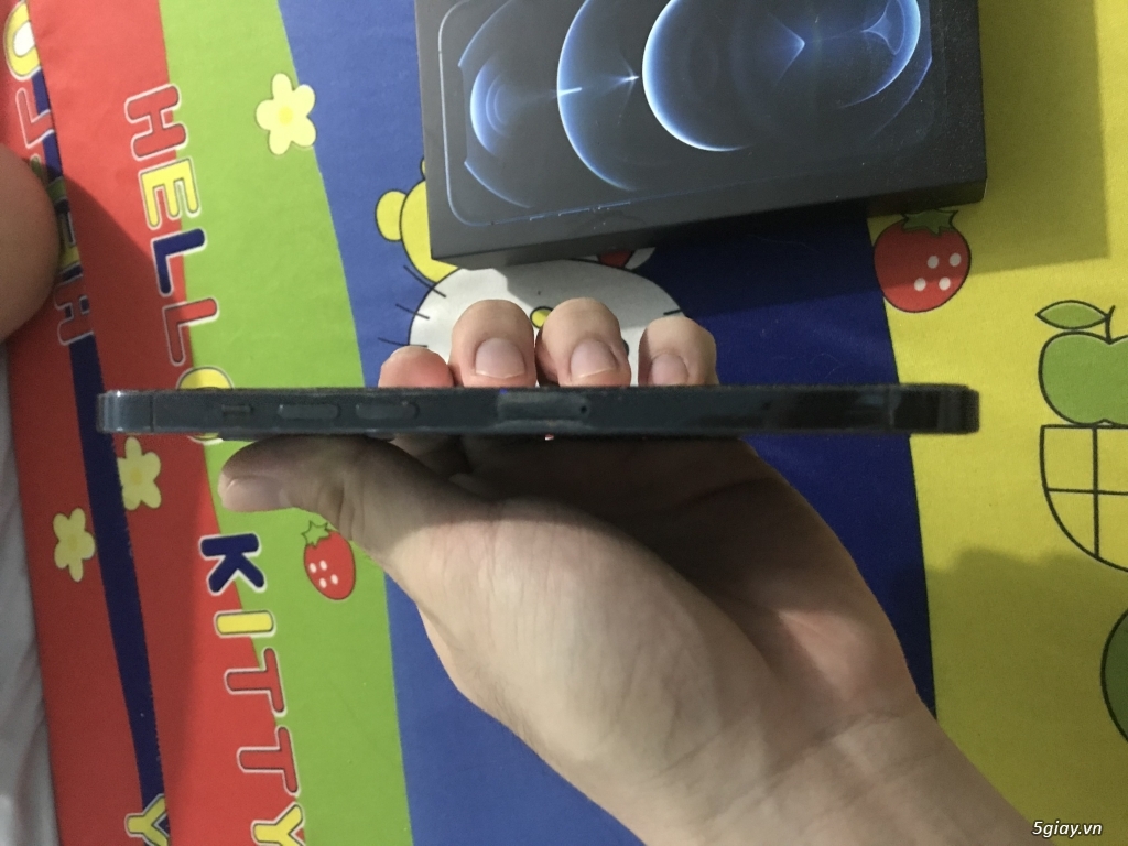 Cần bán IP 12 promax 256GB VN/A Blue fullbox nguyên zin ko 1 vết trầy - 5