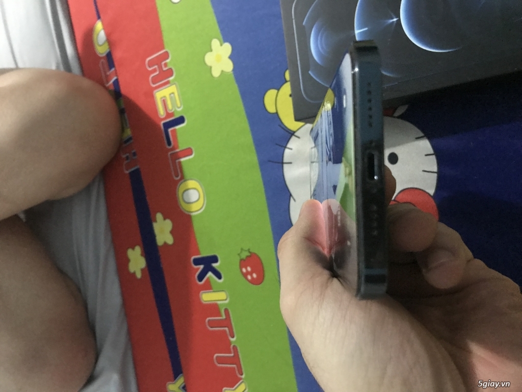 Cần bán IP 12 promax 256GB VN/A Blue fullbox nguyên zin ko 1 vết trầy