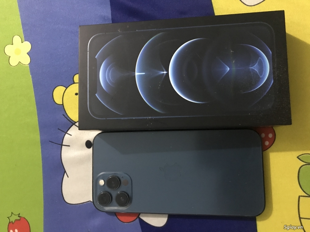 Cần bán IP 12 promax 256GB VN/A Blue fullbox nguyên zin ko 1 vết trầy - 4