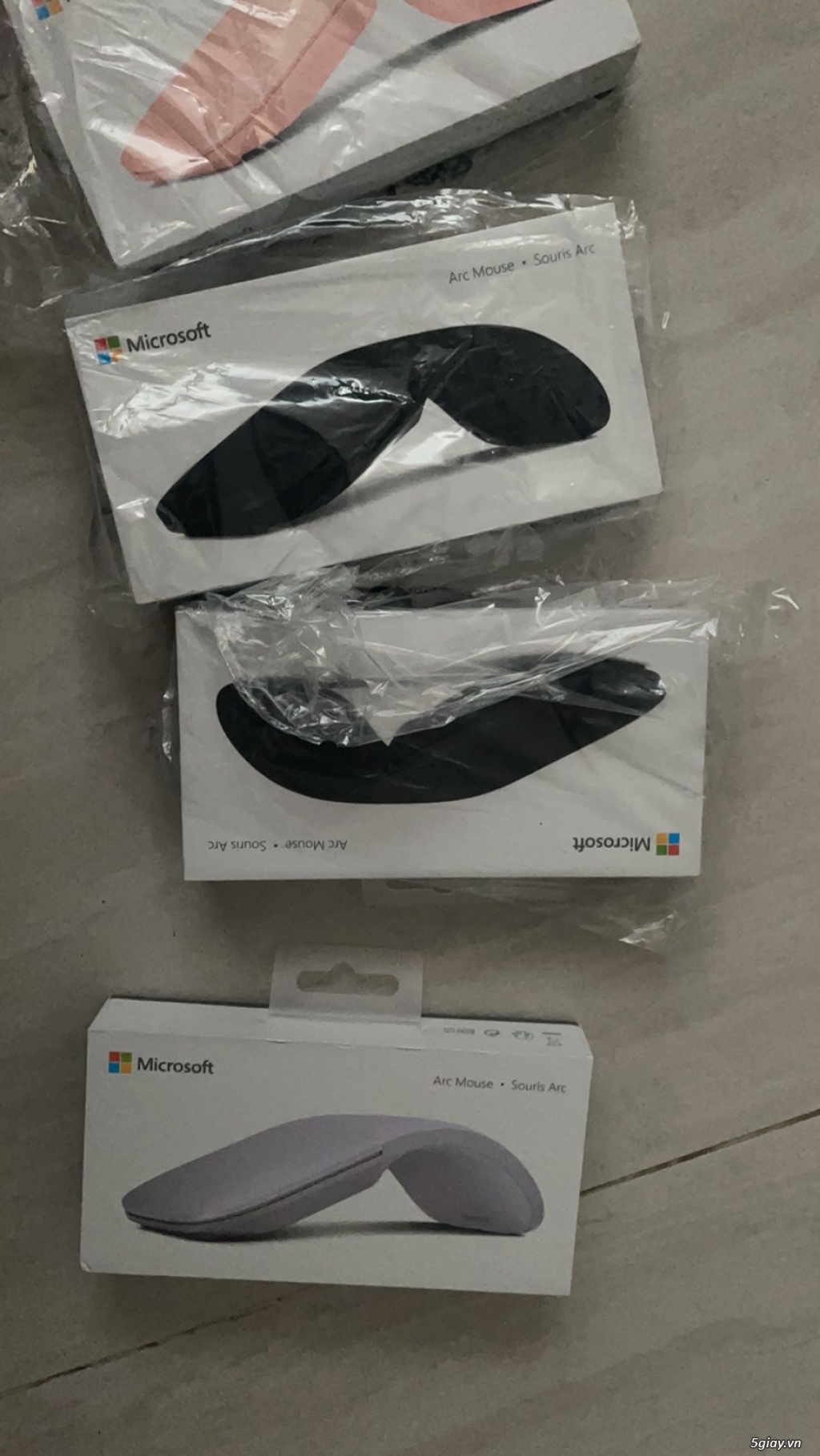 Chuột Surface Arc mouse, Microsoft Surface Arc mouse-New: Hồng ,Đen,Xá - 2