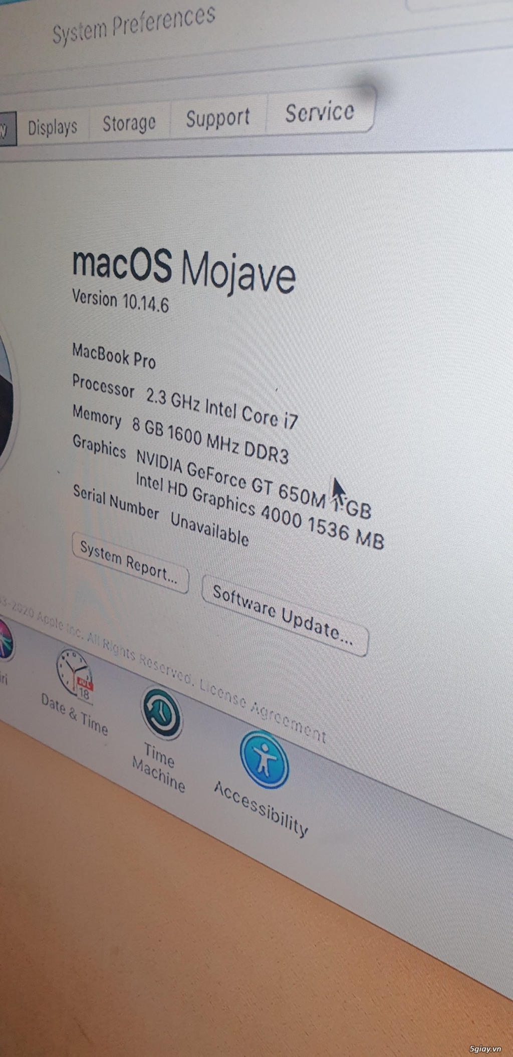 xác macbook pro 2013 core i7 - 5