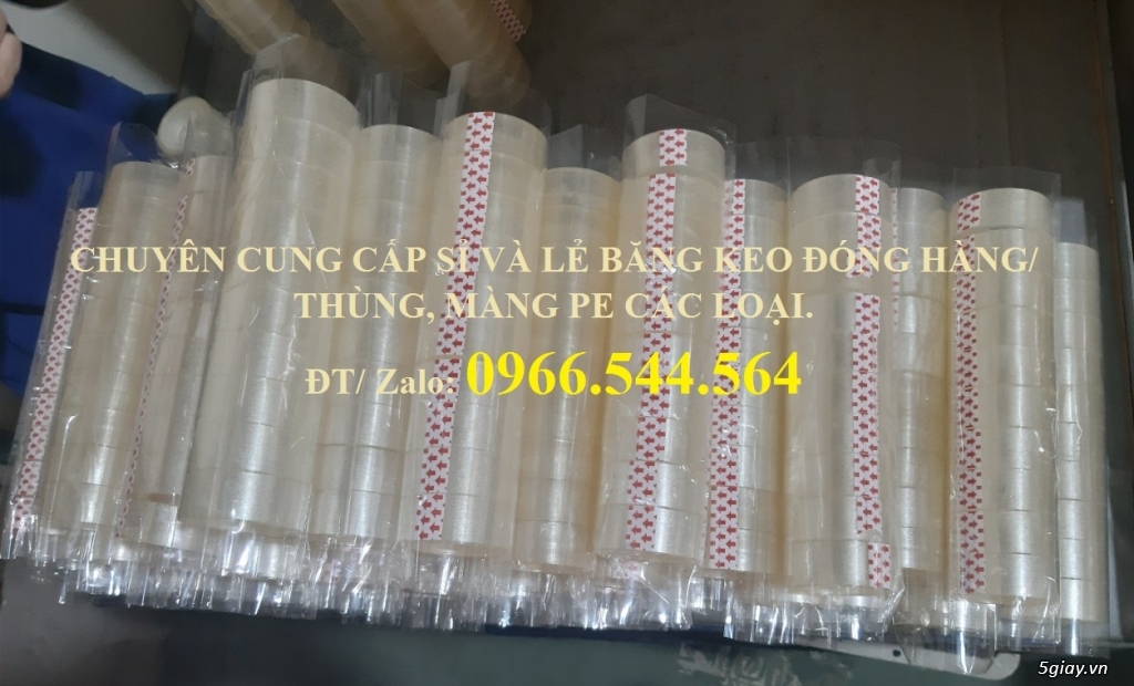 Băng keo văn phòng phẩm cuộn nhỏ 18mm - 5