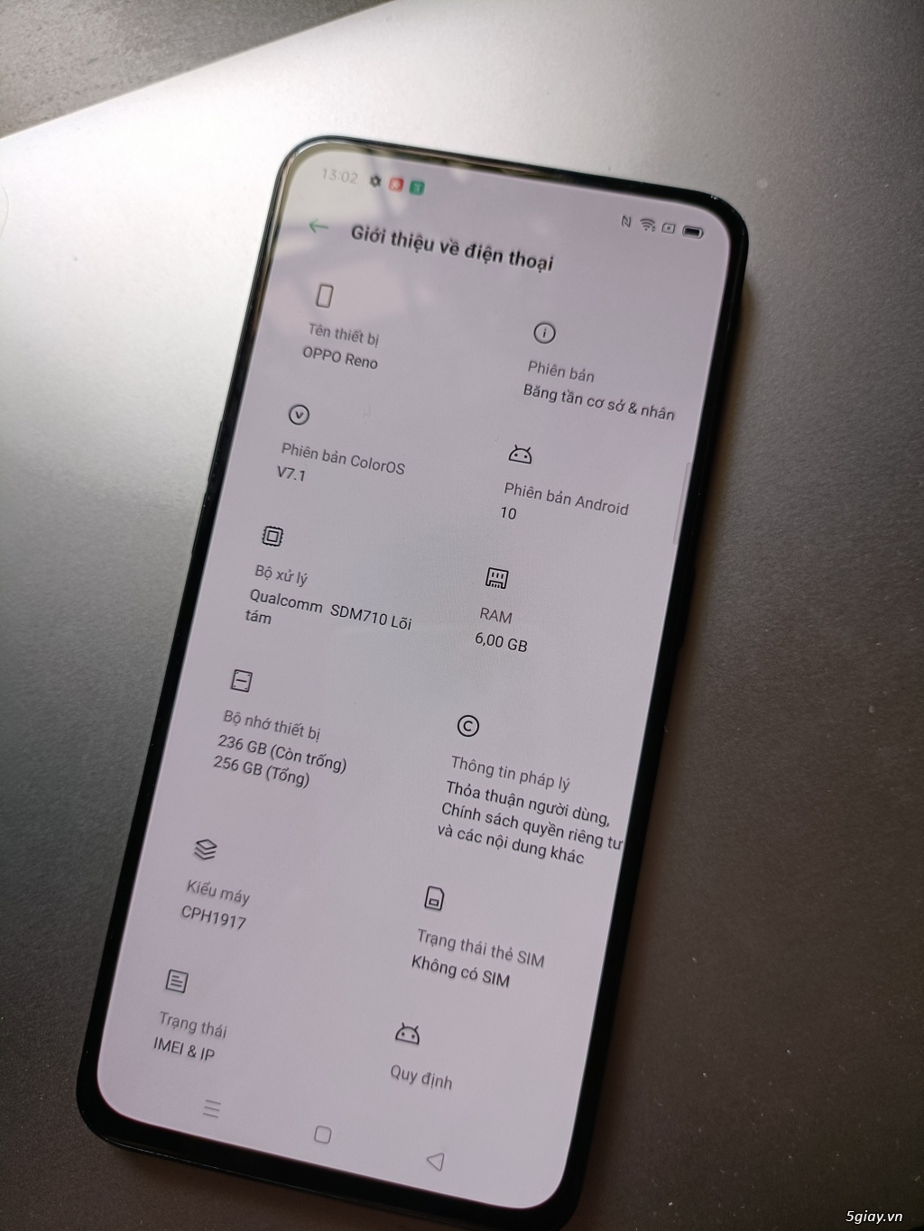 Cần ra đi OPPO RENO 1 đời đầu vây cá mập - 2