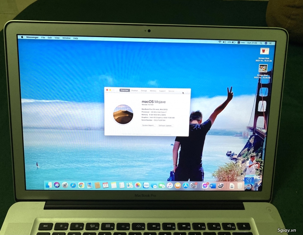 HCM - Cần bán Macbook Pro 15' Mid 2012 - Model A1286 (8,000,000) - 13