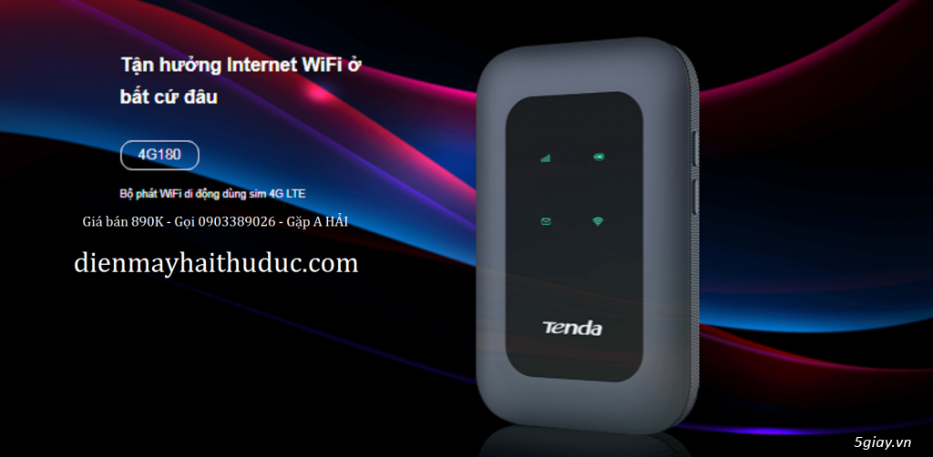Router Phát Wifi 4G di dộng Tenda 4G180 chính hãng 100%
