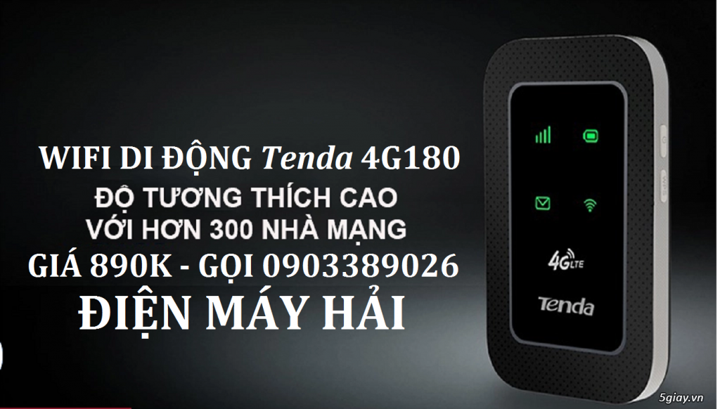 Router Phát Wifi 4G di dộng Tenda 4G180 chính hãng 100% - 3