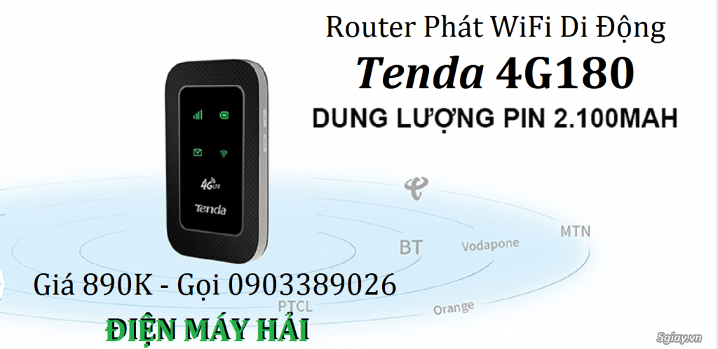 Router Phát Wifi 4G di dộng Tenda 4G180 chính hãng 100% - 2