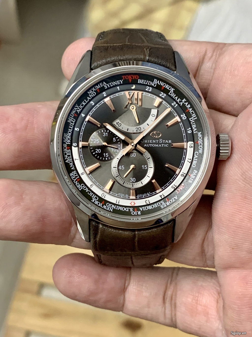 Orient star worldtime cao cấp - 1