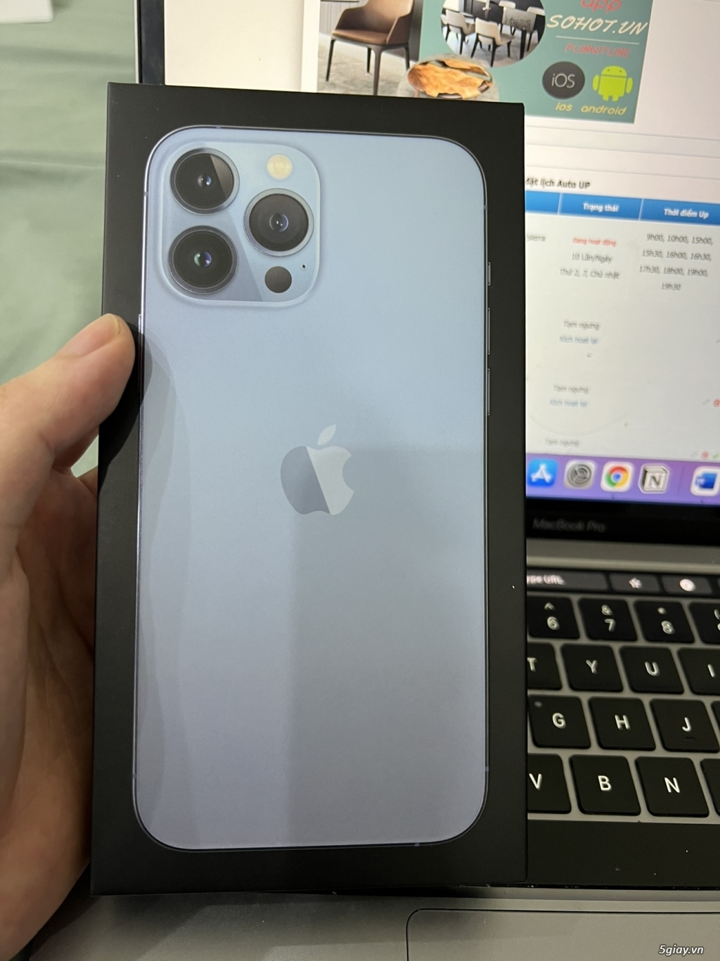 Cần bán IPhone 13 Promax sierra blue 256 GB new 100% hàng Mỹ LLA