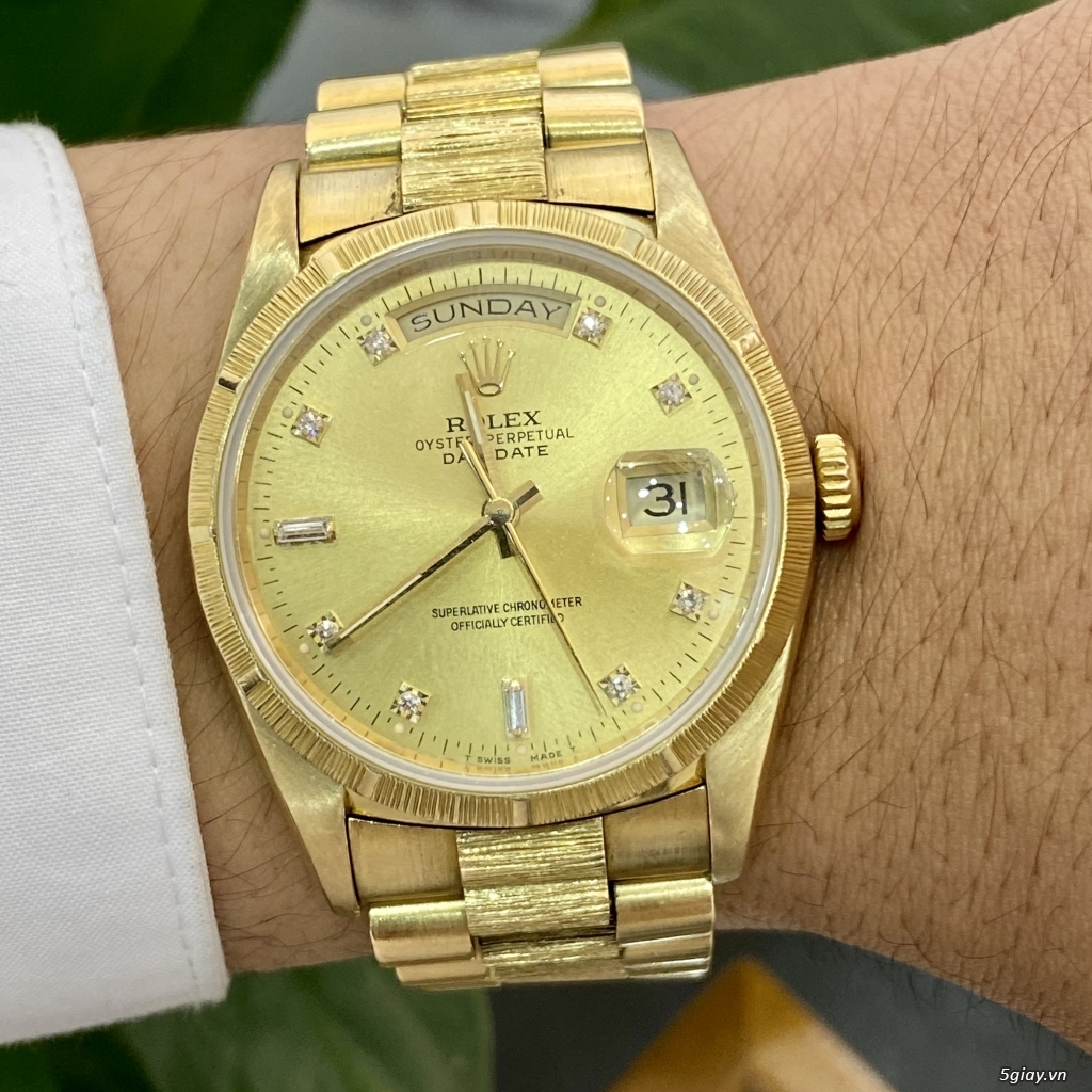 Rolex 18248 vò vàng đúc 18k - 3