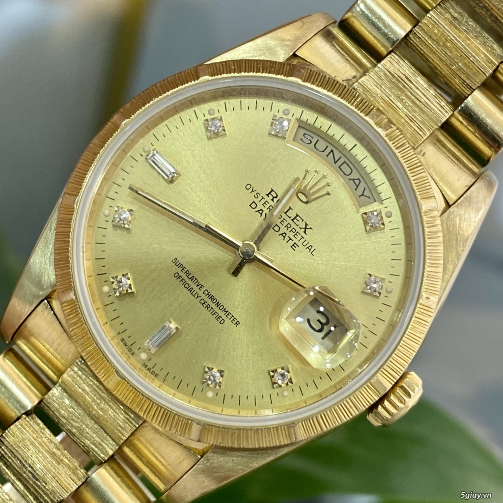 Rolex 18248 vò vàng đúc 18k - 4