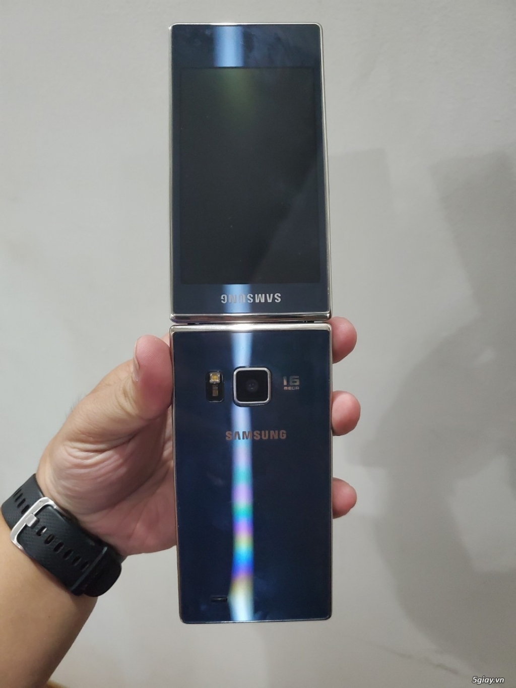 Hàng độc: Samsung G9198 nắp gập 2 màn hình đời cuối màu xanh siêu đẹp - 7