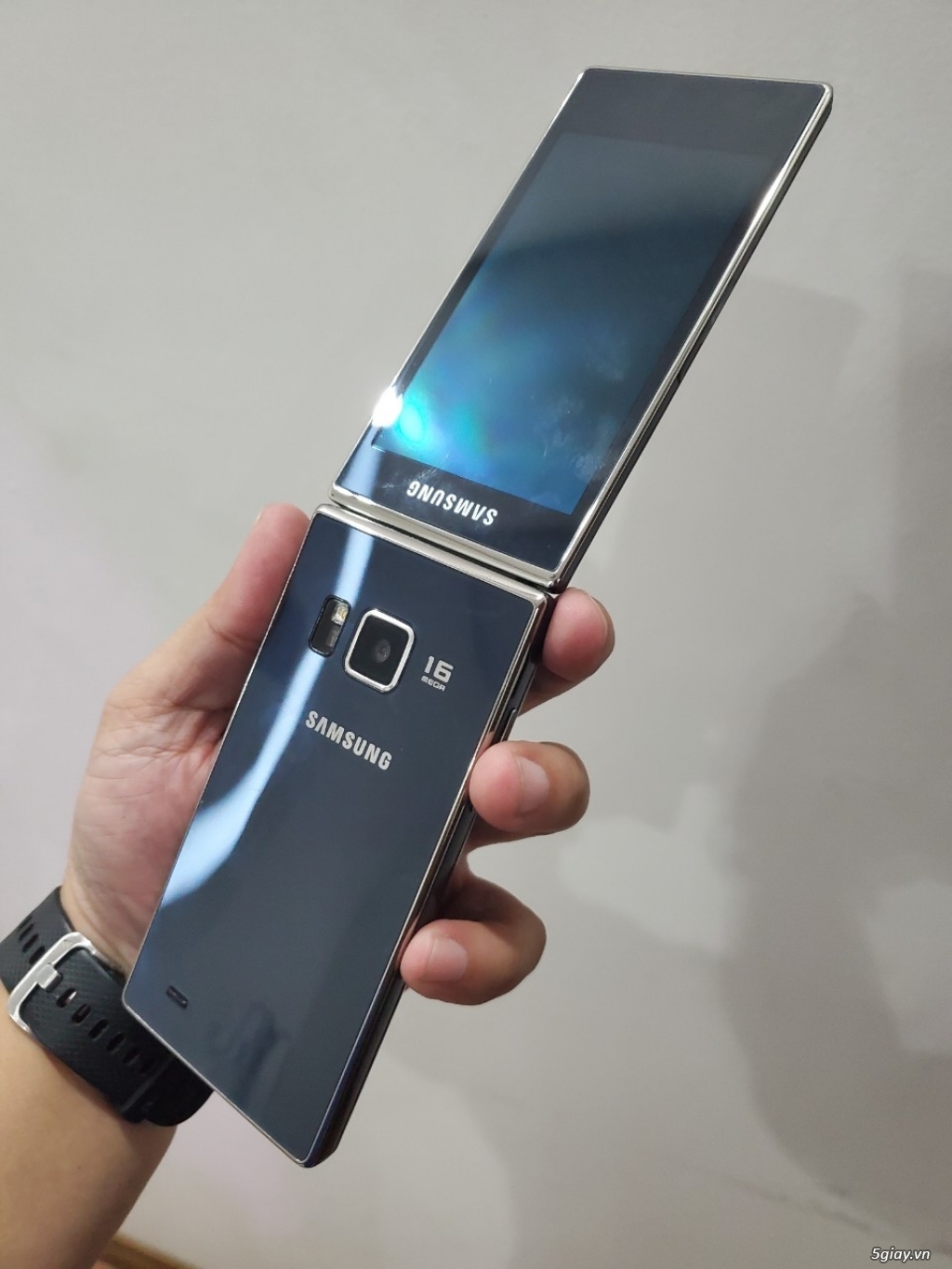 Hàng độc: Samsung G9198 nắp gập 2 màn hình đời cuối màu xanh siêu đẹp - 10