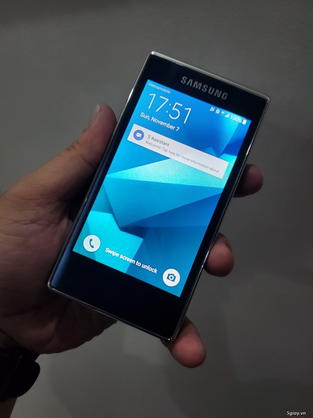 Hàng độc: Samsung G9198 nắp gập 2 màn hình đời cuối màu xanh siêu đẹp - 5