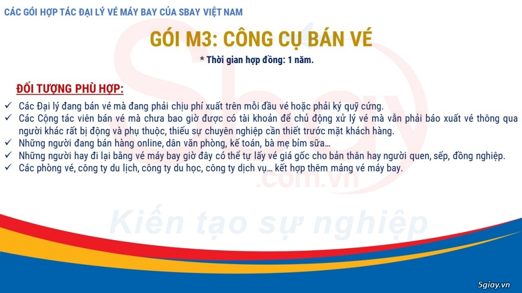 Chương trình hợp tác đại lý vé máy bay Sbay Việt Nam - 3