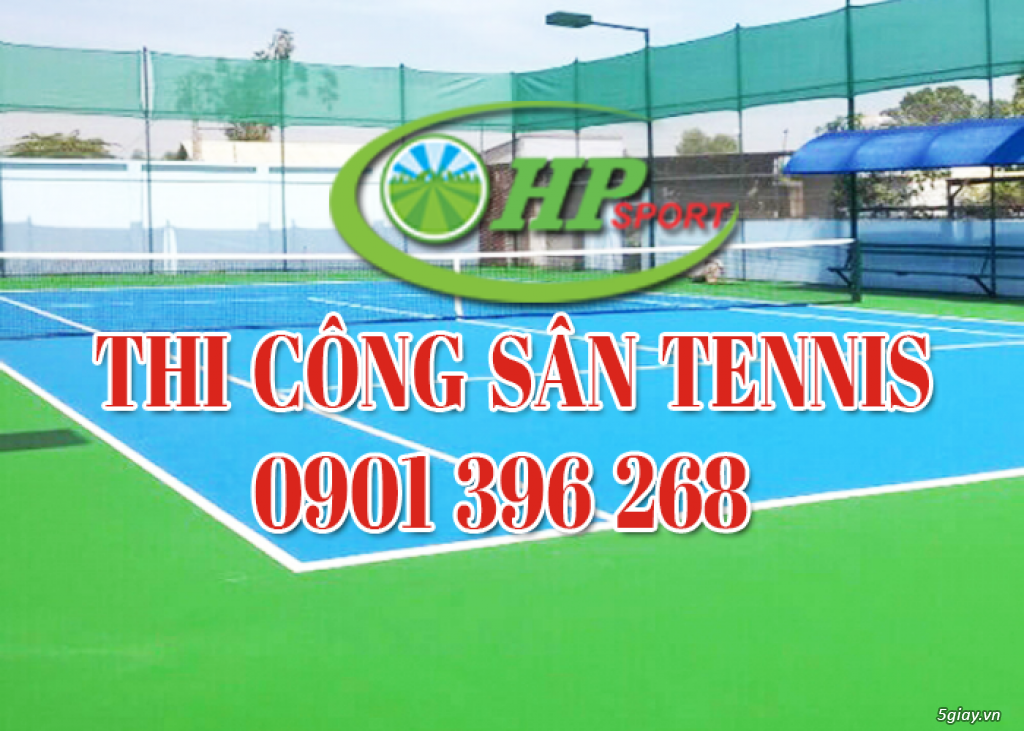 thi công sân tennis Công Ty TNHH Đầu Tư HP Group. - 2