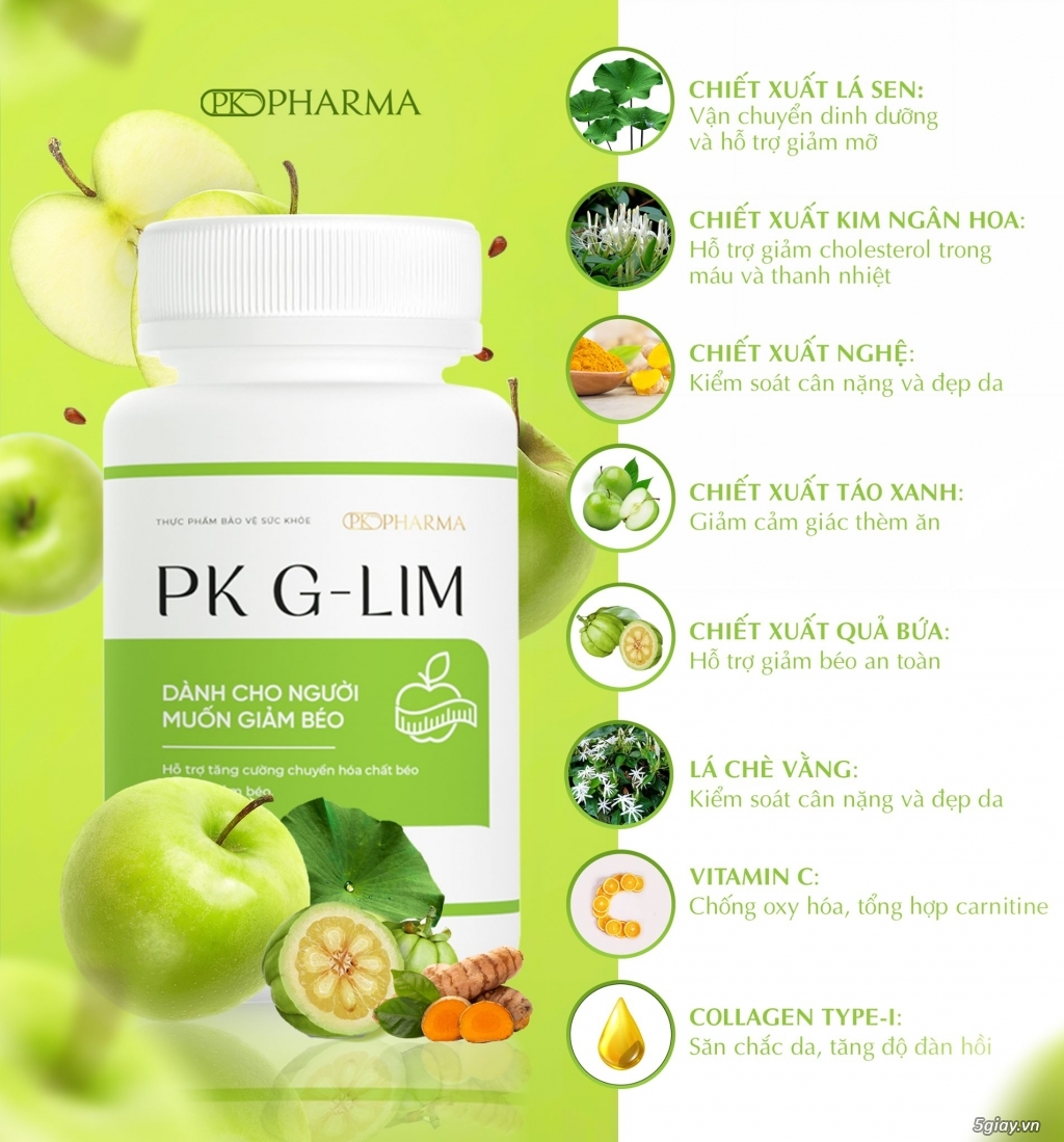 Top 1 Sản phẩm giảm Cân PK GLIM - PK Pharma - 1