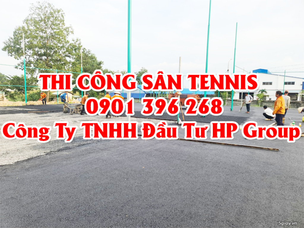 thi công sân tennis Công Ty TNHH Đầu Tư HP Group. - 1
