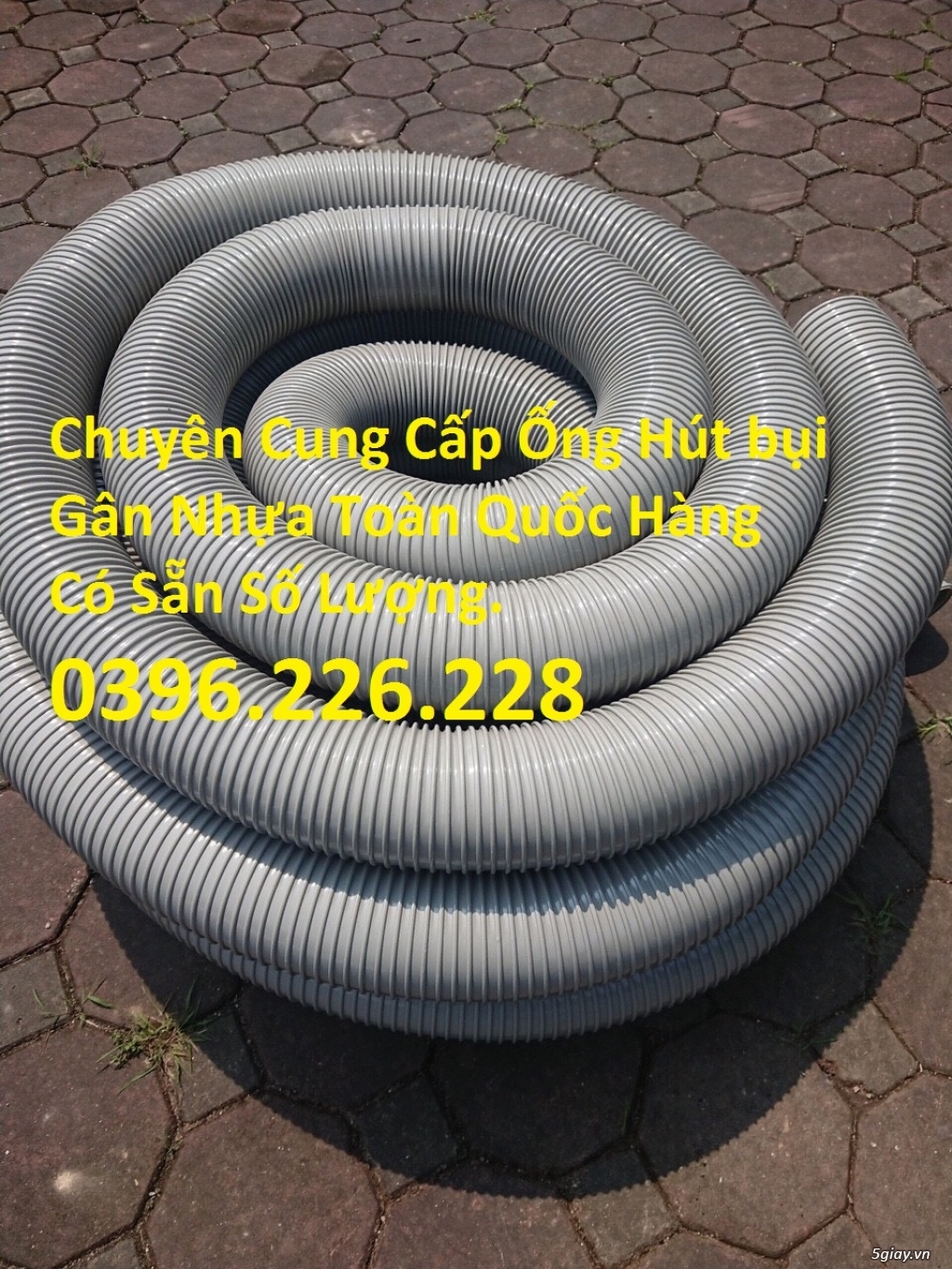 Ống hút bụi gân nhựa xám, ống hút bụi gân nhựa trắng, D34,D40,D50,D60. - 5