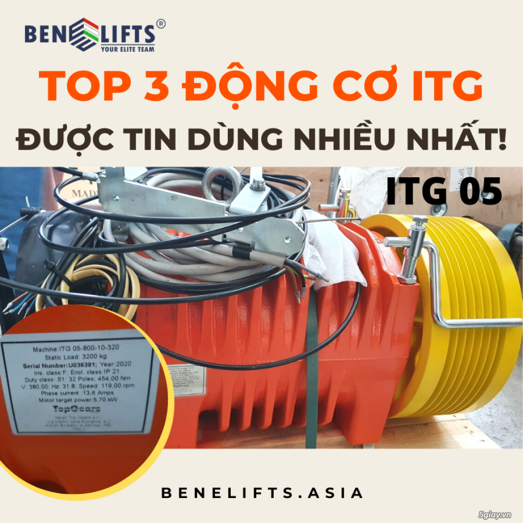 TOP 3 ĐỘNG CƠ MÁY KÉO THANG MÁY ITG ĐƯỢC TIN DÙNG NHIỀU NHẤT - 3