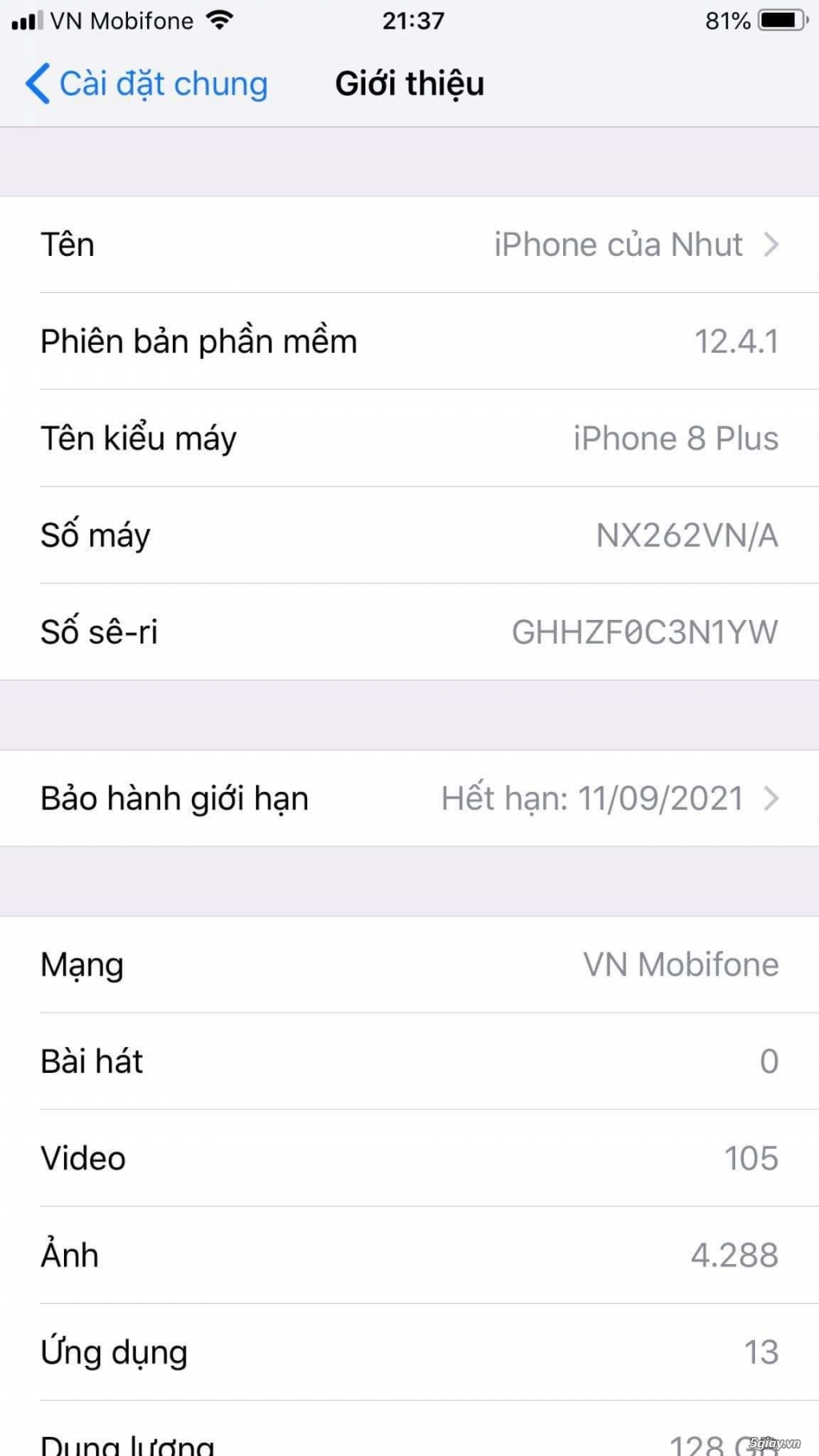 iphone 6s gold bản VN 128g giá tốt 5giay.vn - 3