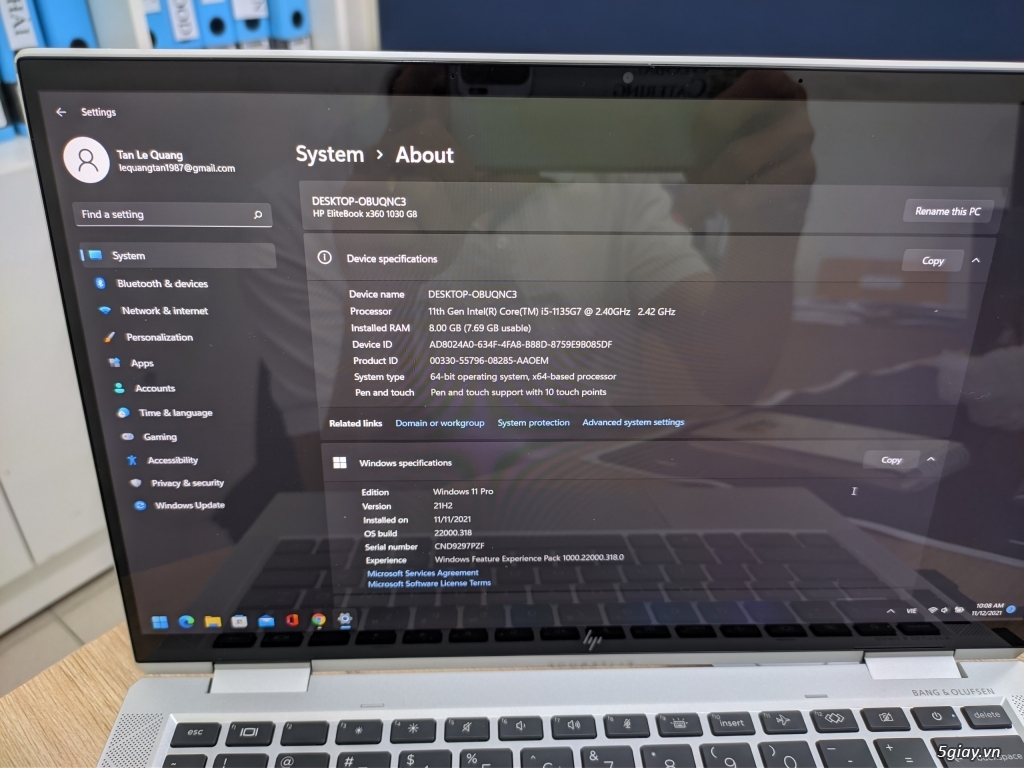 Hp Elitebook x360 1030 G8 i5 gen 11th - 2