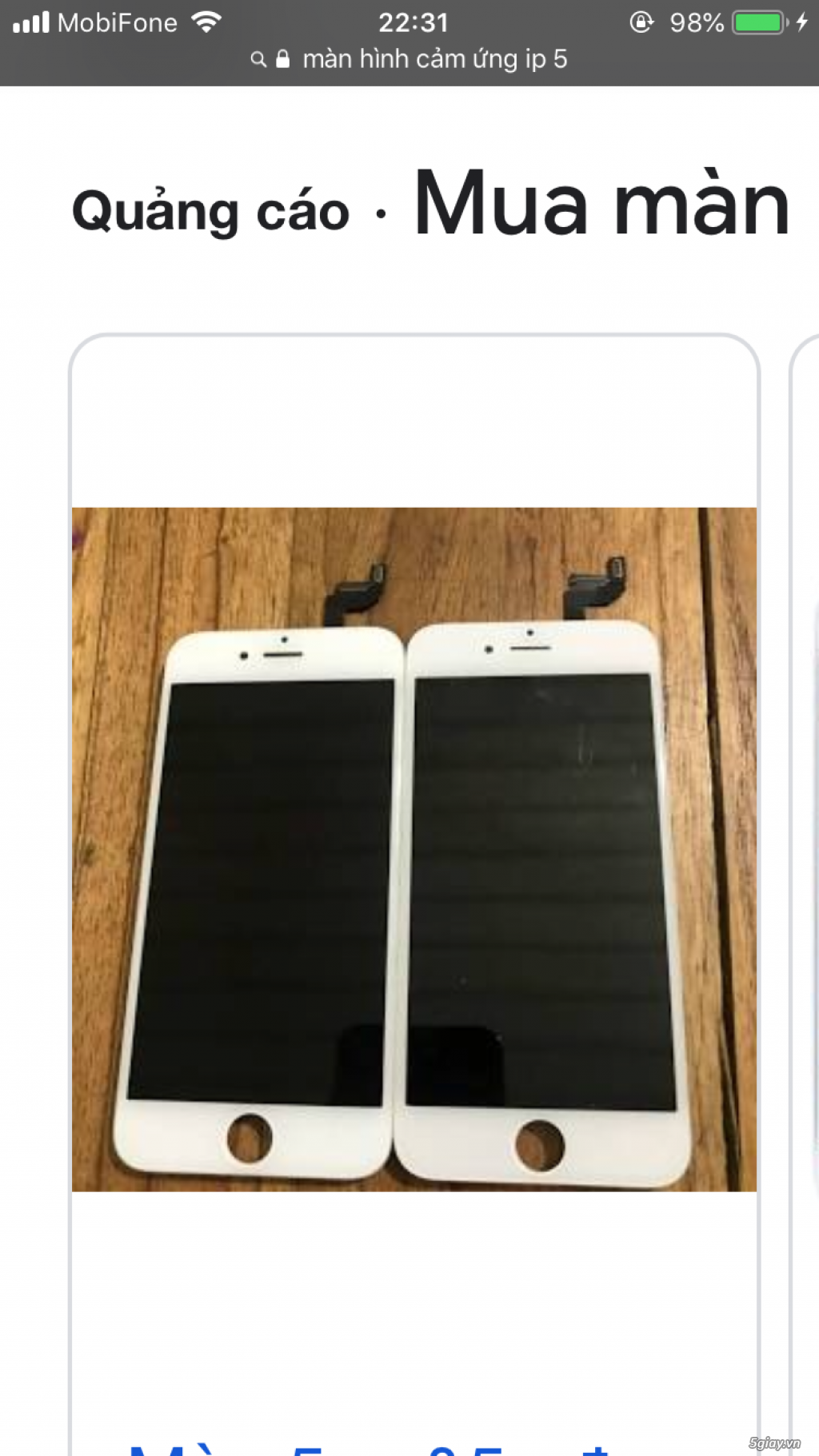 Cần mua màng hình cảm ứng ip5 - 1