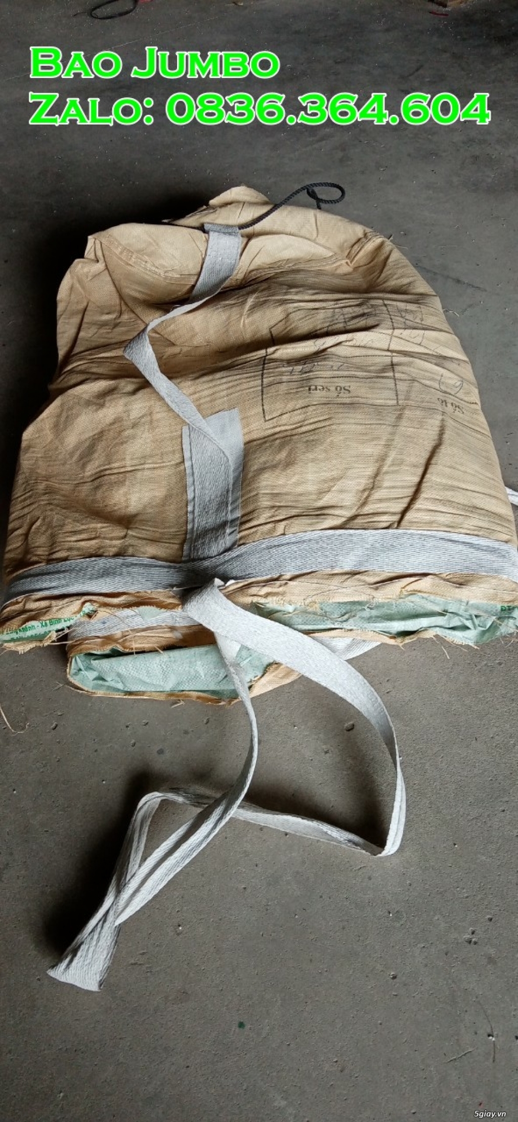 Bao Jumbo 500kg - 1 tấn. 2 tấn, đựng viên nén,xi măng, tấn bơ đê - 1