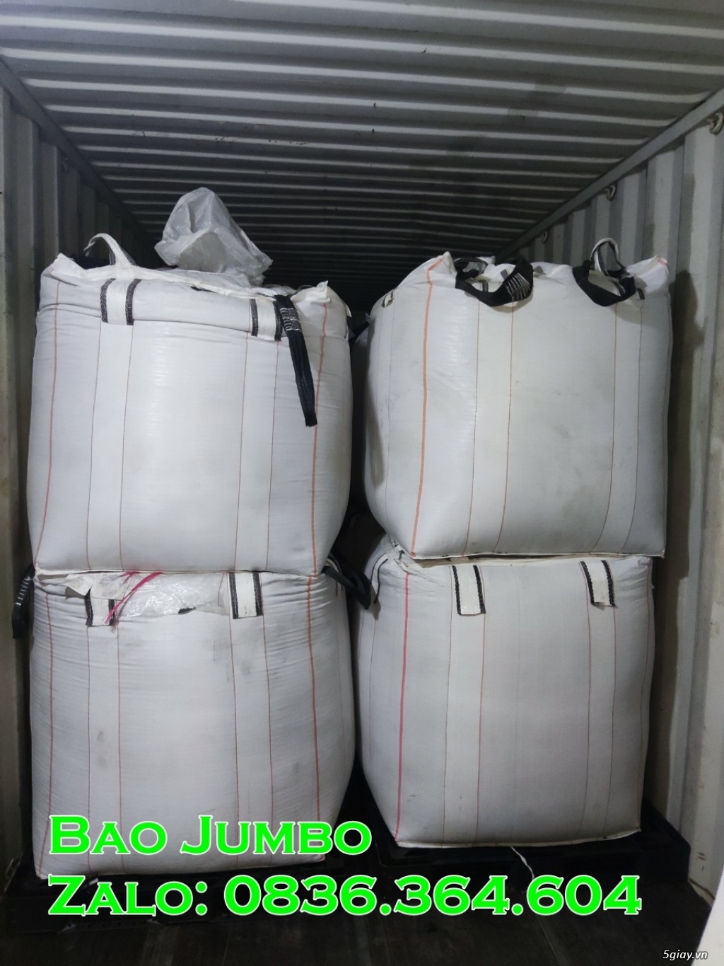 Bao Jumbo 500kg - 1 tấn. 2 tấn, đựng viên nén,xi măng, tấn bơ đê - 2