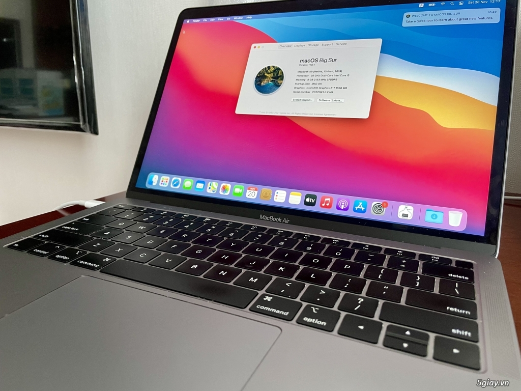 Cần bán Macbook air 2019 99% giá tốt - 1