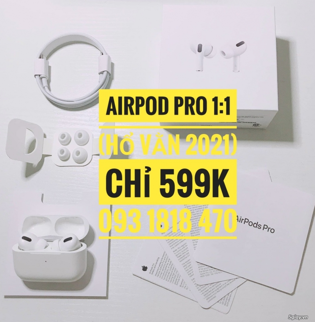 Airpod Pro SuperRep 1:1 Chip Hổ 2021 -Full Setting -Chống Ồn -Xuyên Âm - 1