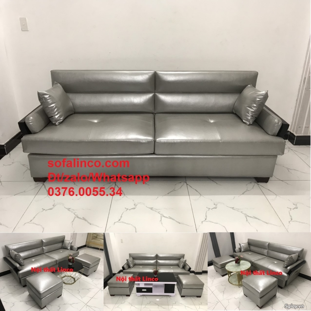 Bộ sofa băng simili (giả da) cao cấp HCM | ghế sofa phòng khách SG
