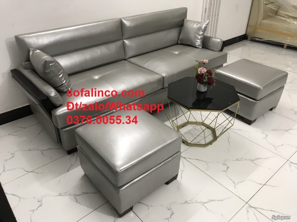 Bộ sofa băng simili (giả da) cao cấp HCM | ghế sofa phòng khách SG - 8