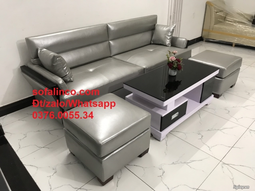 Bộ sofa băng simili (giả da) cao cấp HCM | ghế sofa phòng khách SG - 4