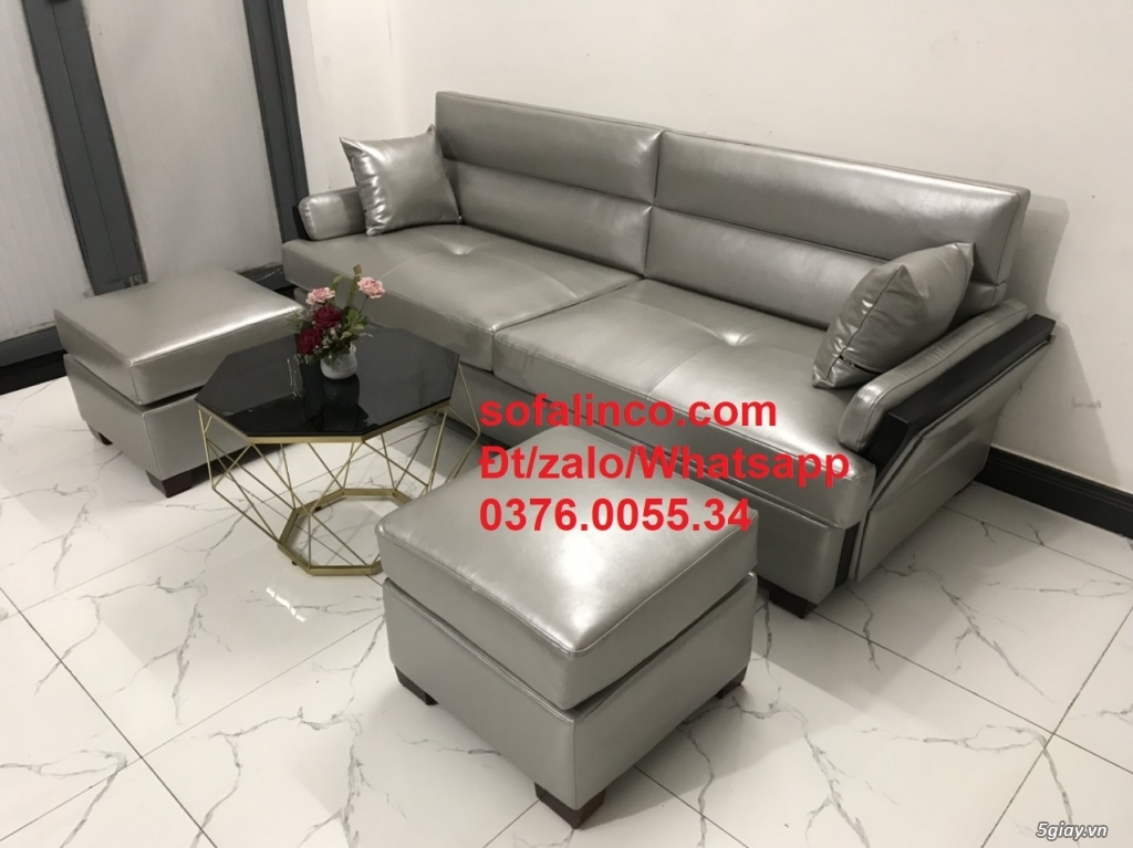 Bộ sofa băng simili (giả da) cao cấp HCM | ghế sofa phòng khách SG - 9