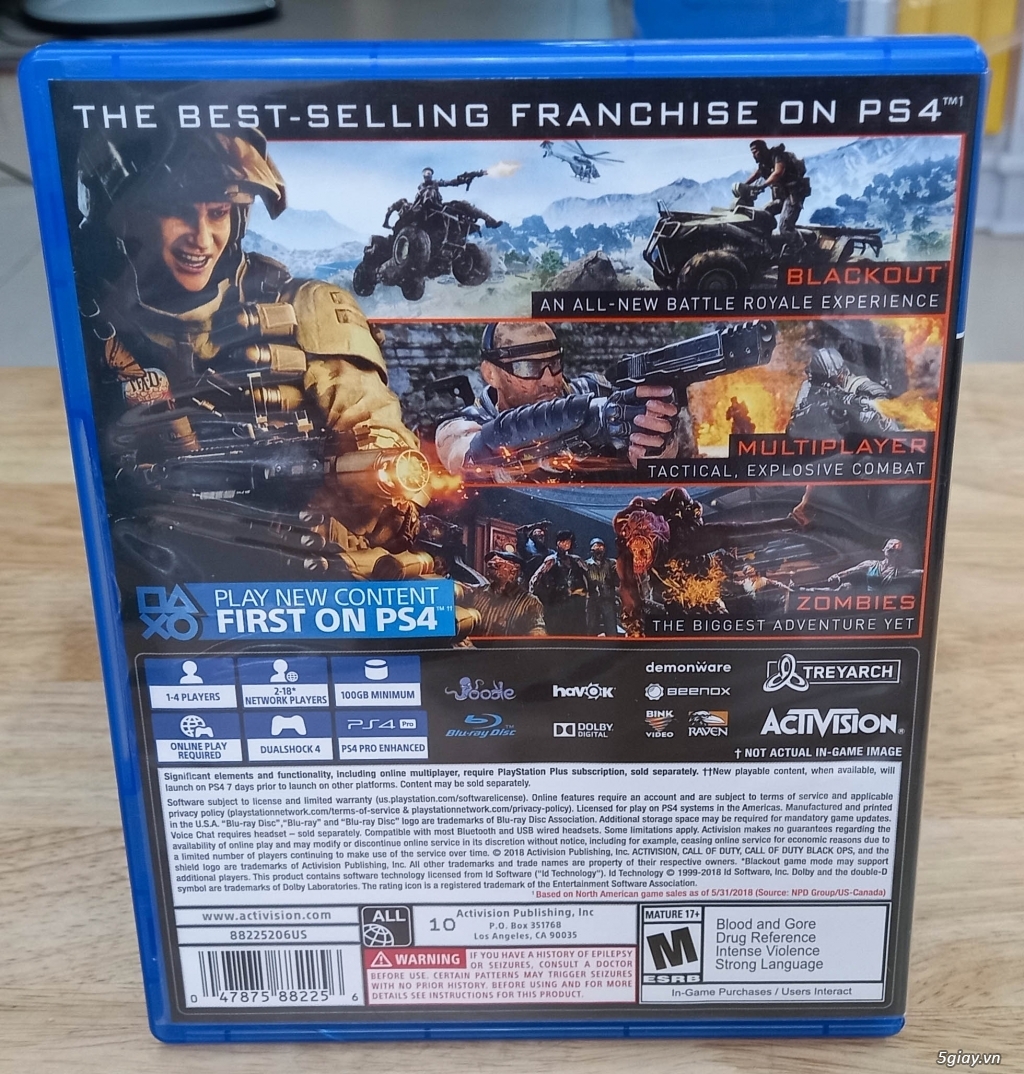 Tay PS4 Pro Navy - 6 đĩa game PS4 - 1