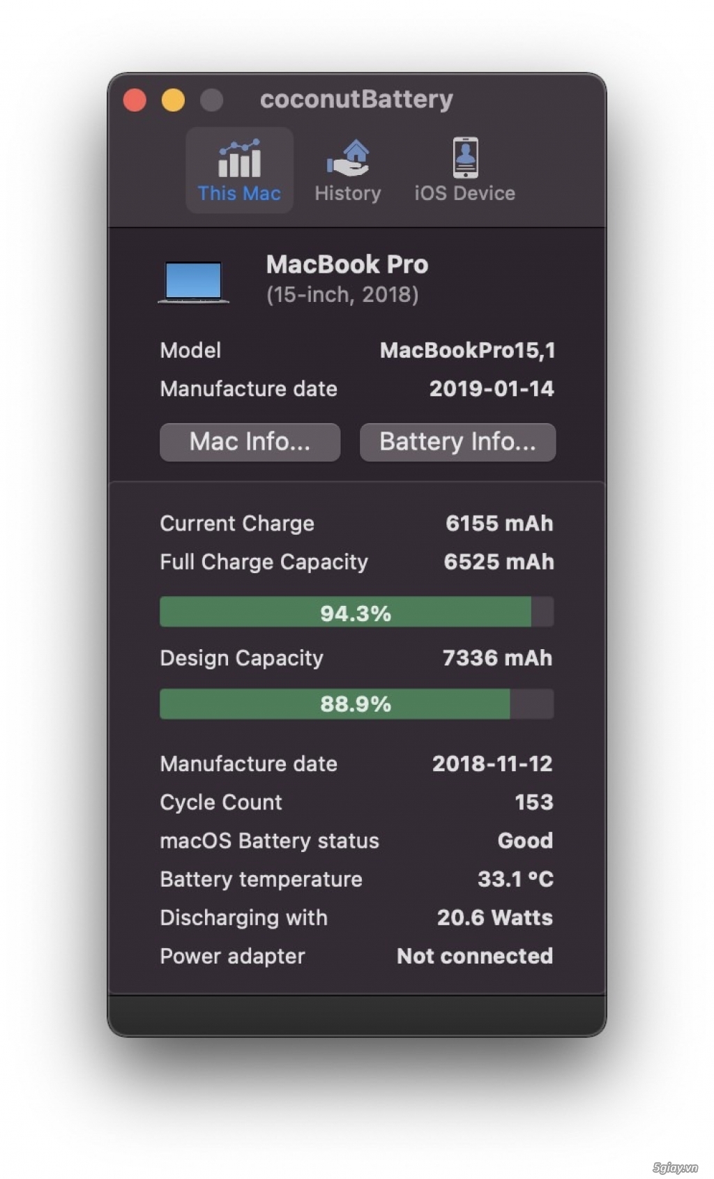 Mackbook Pro 15 2018 MR942 (i7/16gb Ram/512gb SSD) - 99% CẦN RA ĐI - 10