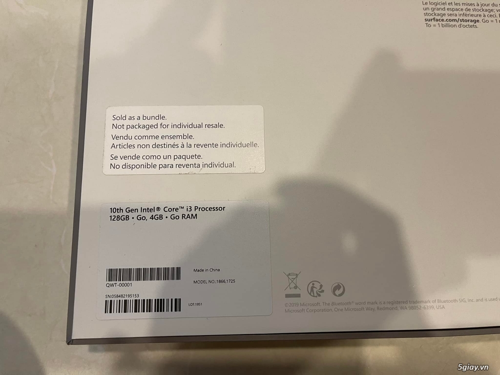 Bán Surface Pro 7 i3 10th, 4GB, 128Gb - 2