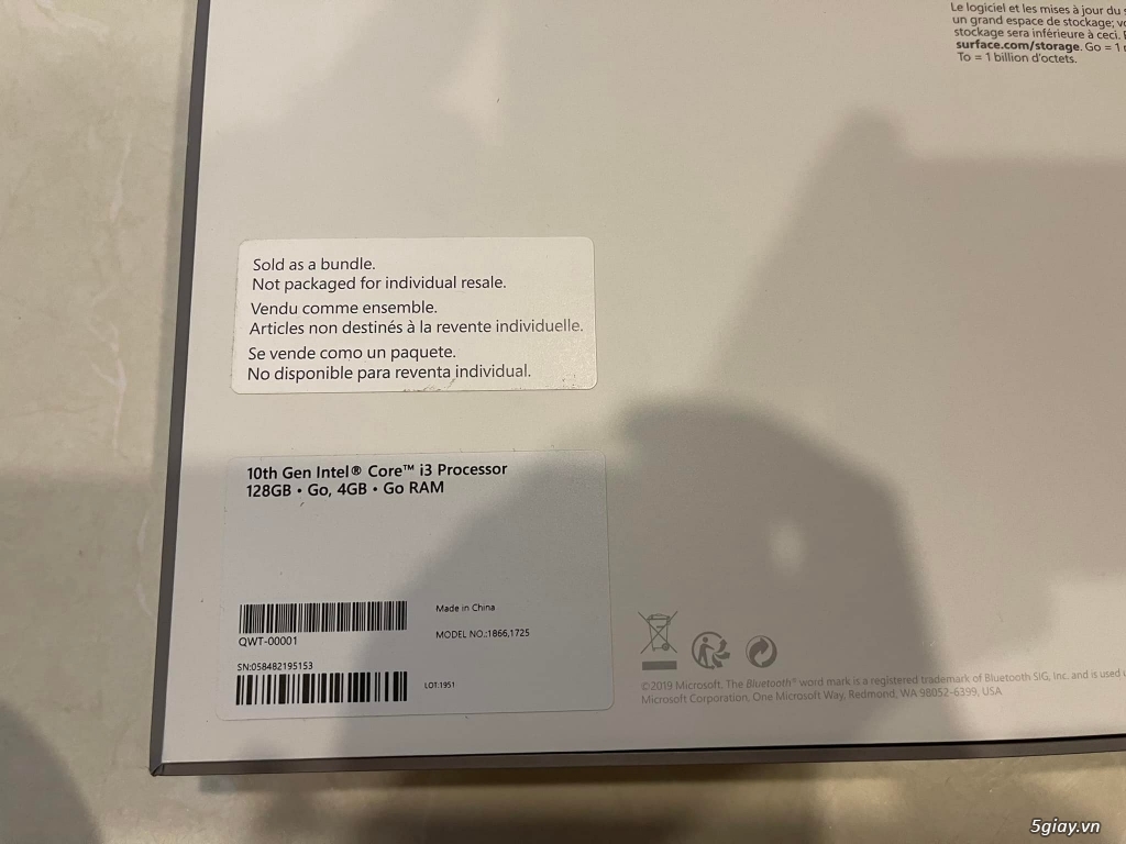 Bán Surface Pro 7 i3 10th, 4GB, 128Gb - 4