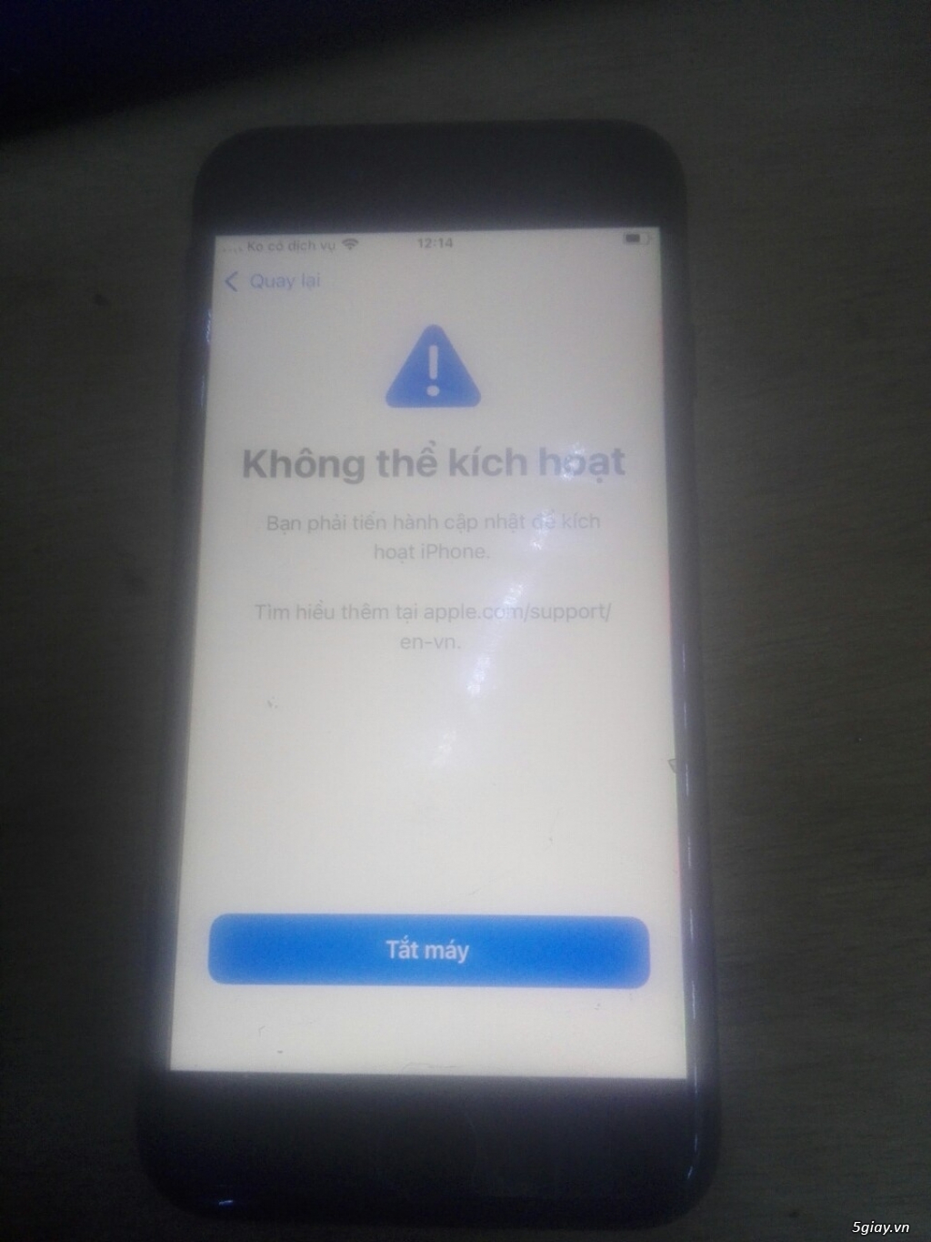 xác sống iphone 7 128g update ios bị khoá như hình - 2