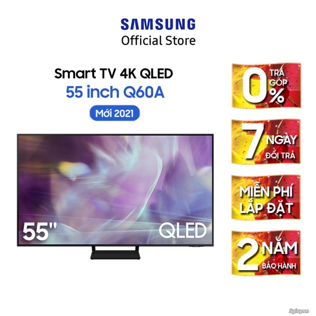[Lưu SAM1- 1TR và Elmall1TR - 5%] Smart Tivi Samsung 55 Inch Qled 4K - 1