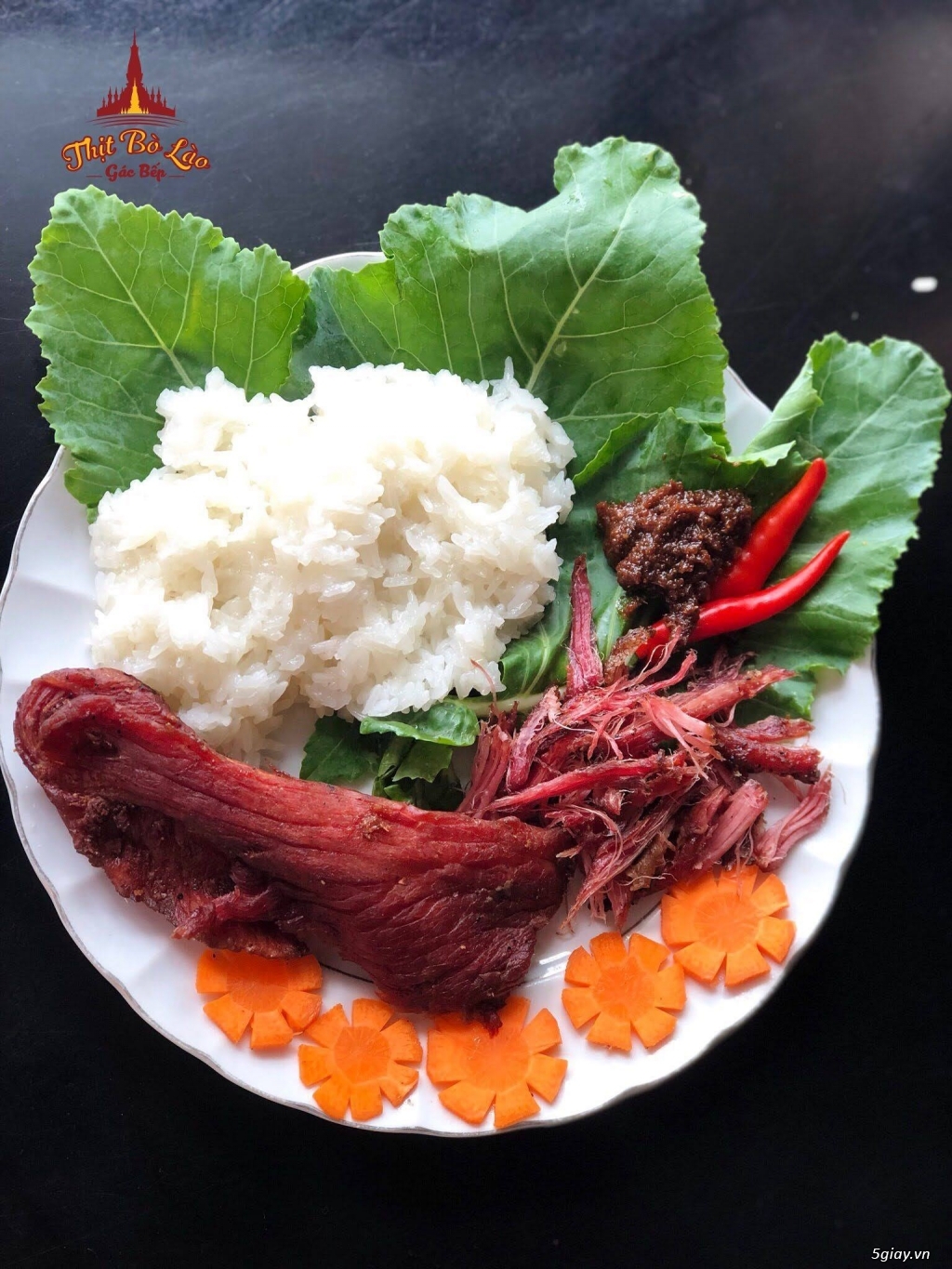 Thịt bò Lào gác bếp chất lượng, chuẩn 100%