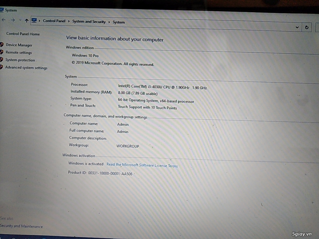 Cần Bán laptop Asus TP550LA Core i3 4030U - 2