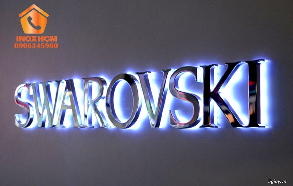 Chữ Inox Sáng Chân PVD - Nhận gia công inox theo yêu cầu