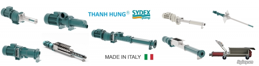 Phân phối máy bơm trục vít , Công nghệ SCE, Hiệu Sydex , xuất xứ Ý - 6
