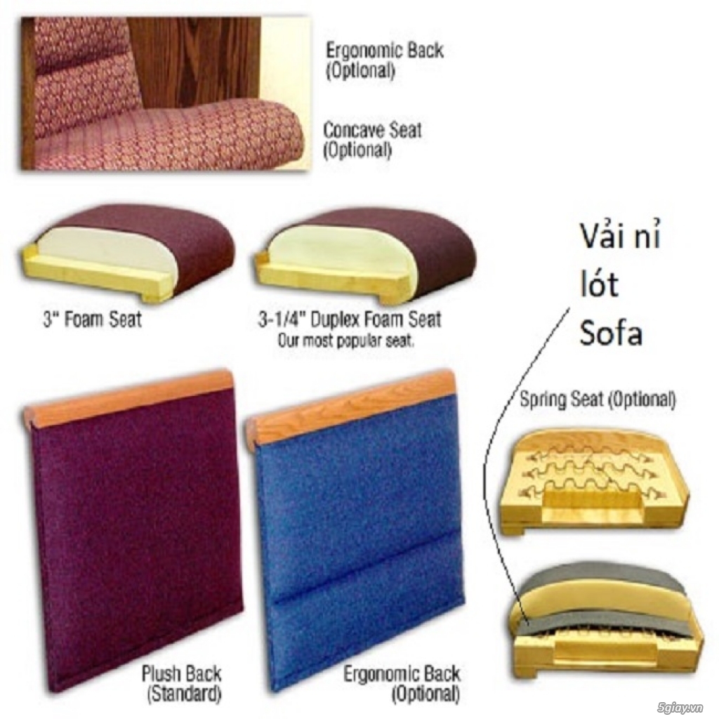 Chuyên cung cấp các loại vải nỉ xăm kim, nỉ công nghiệp, vải kubu cho bọc lót sofa toàn quốc - 2