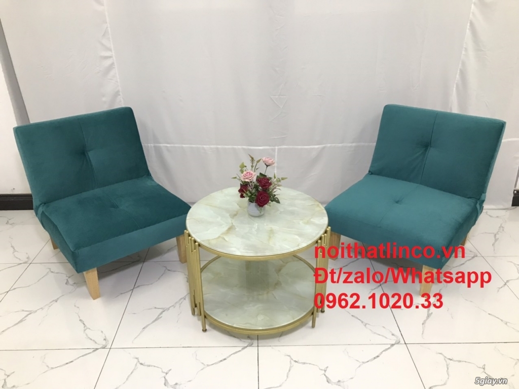 Ghế đơn sofa mini xanh lá cây | Nội Thất Linco HCM - 9
