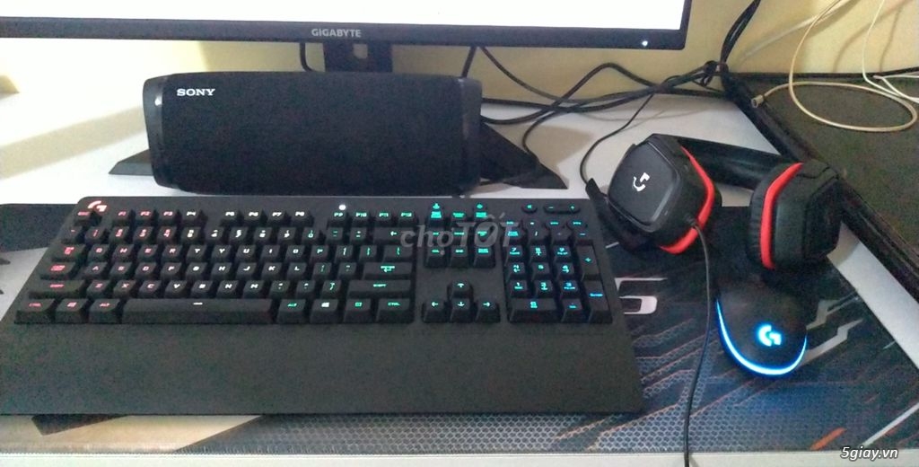 combo logitech bàn phím tai nghe chuộc xịn - 1