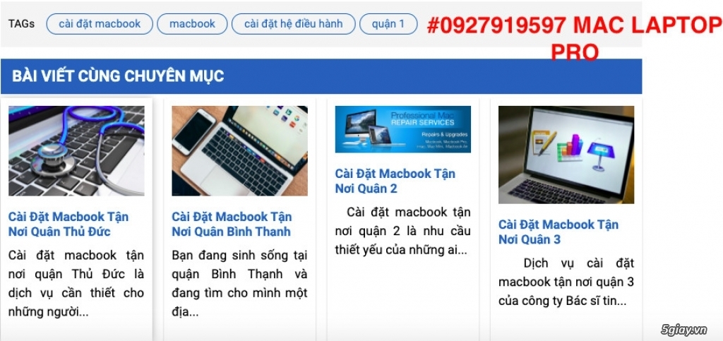 Nhận Hỗ trợ Sửa Máy Tính PC MACbook cho shop bán Online 0927919597 - 4