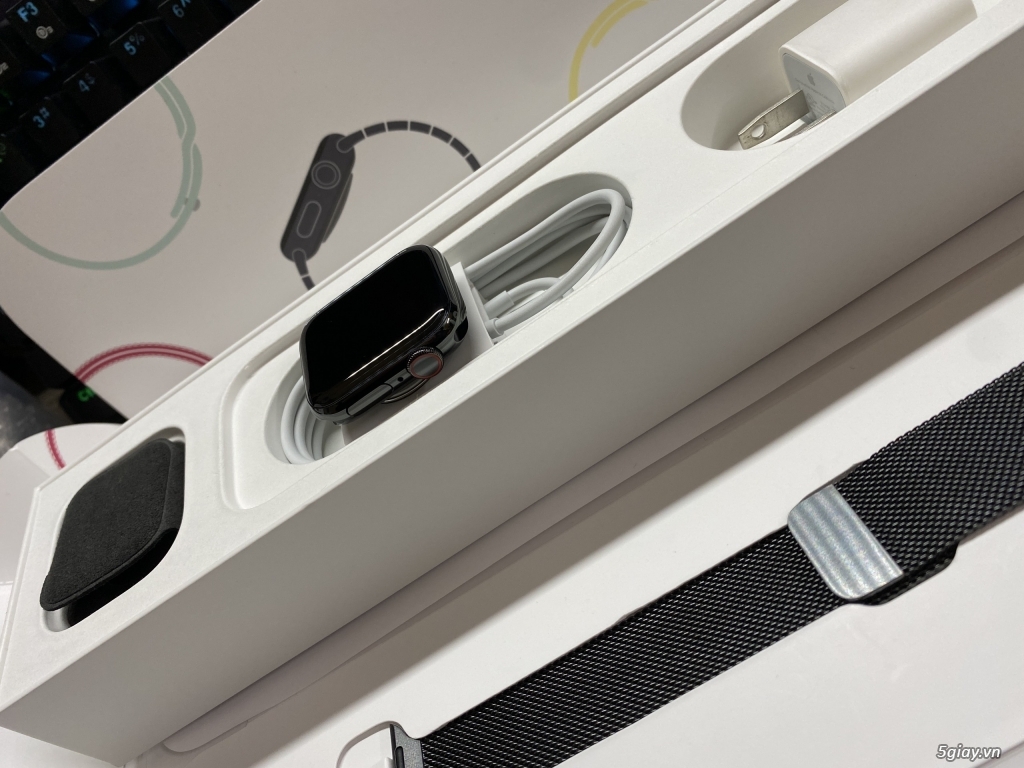 Apple watch thép 5 40mm black dây milan như new chuẩn openbox